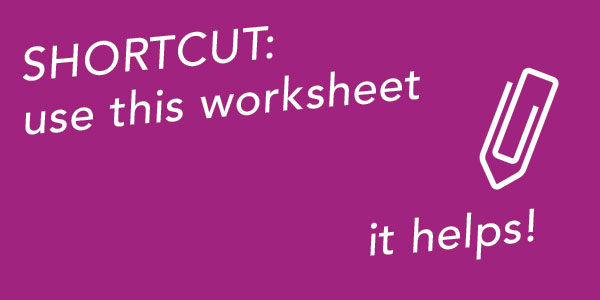 shortcut-worksheet