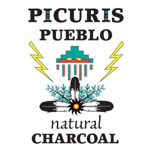Picuris Pueblo charcoal logo